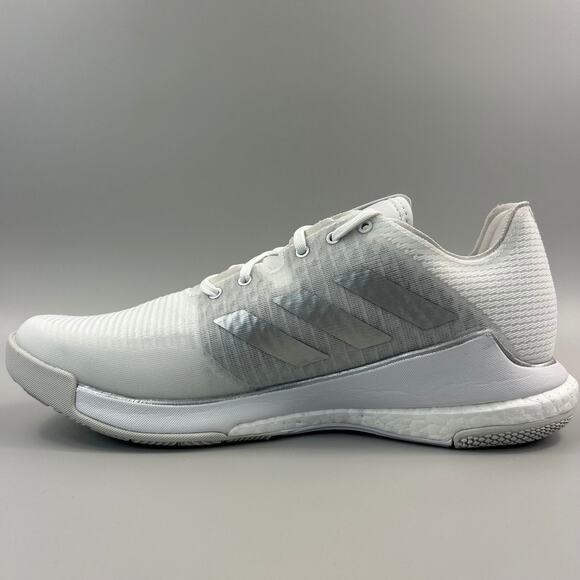 Adidas Crazyflight Women Size 6 White Silver Volleyball Shoes IG3970 NEW - Picture 2 of 6